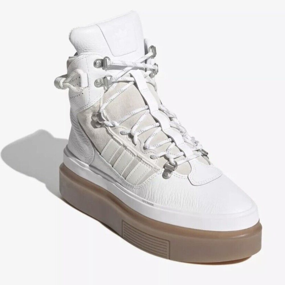 Women's White High-Top Sneakers